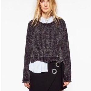 NWT Zara chenille knit sweater S